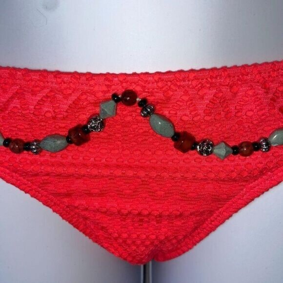 Beaded Halter Hot Pink Bikini Women Swimsuit Small‎ - Picture 4 of 4